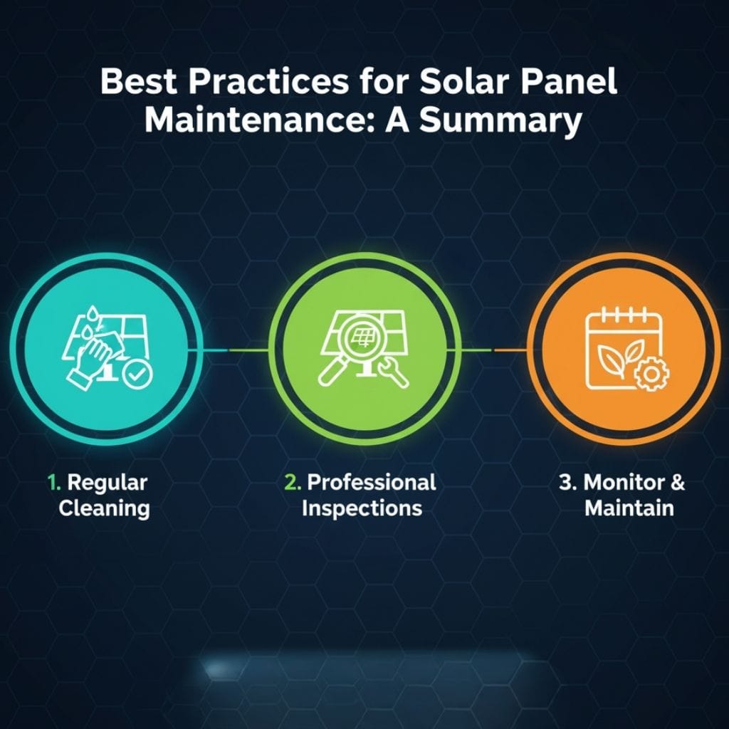 Best Practices for Solar Panel Maintenance A Summary