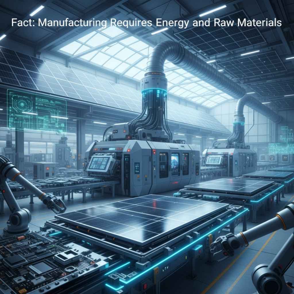 Fact Manufacturing Requires Energy and Raw Materials