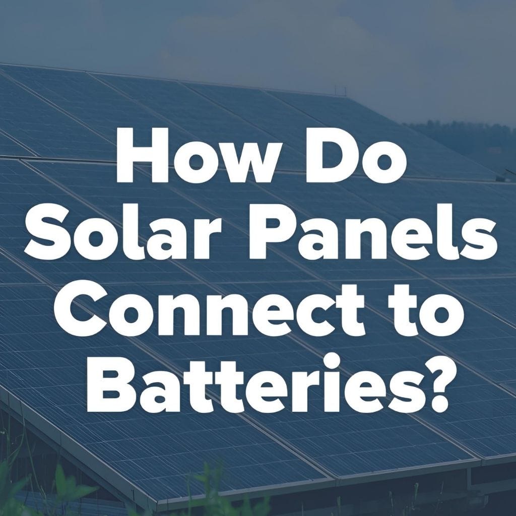 How Do Solar Panels Connect to Batteries