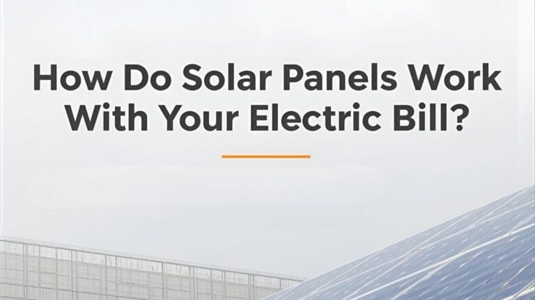 How Do Solar Panels Work With Your Electric Bill?