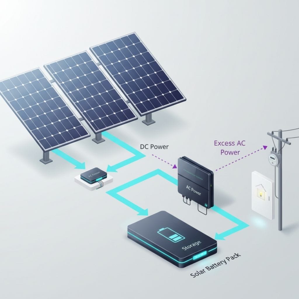 How do solar battery packs work