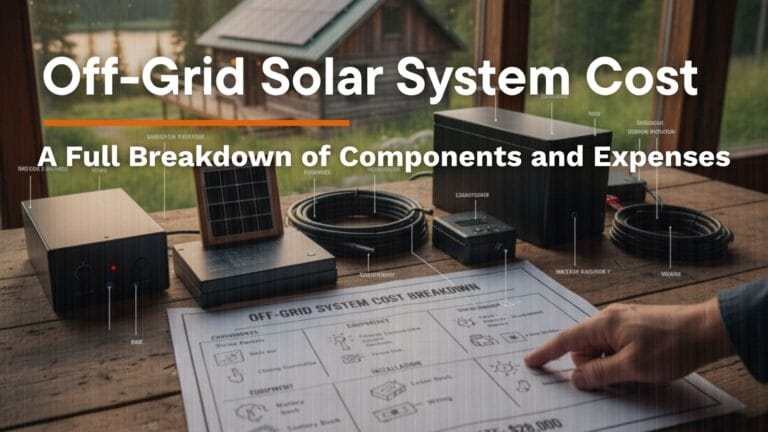 Off-Grid Solar System Cost: A Full Breakdown of Components and Expenses
