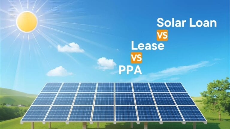 Solar Loan vs. Lease vs. PPA: A 2025 Comparison for Maximum Savings