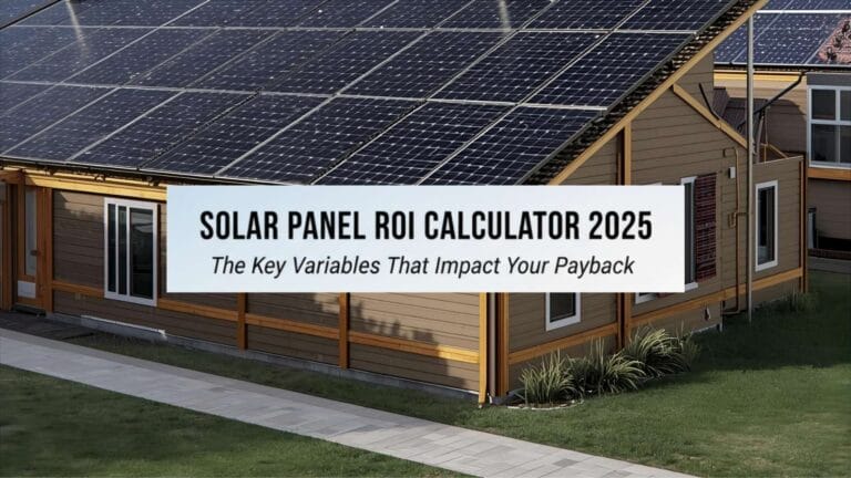 Solar Panel ROI Calculator 2025: The Key Variables That Impact Your Payback