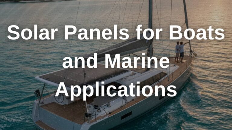 Solar Panels for Boats and Marine Applications: The Ultimate Guide