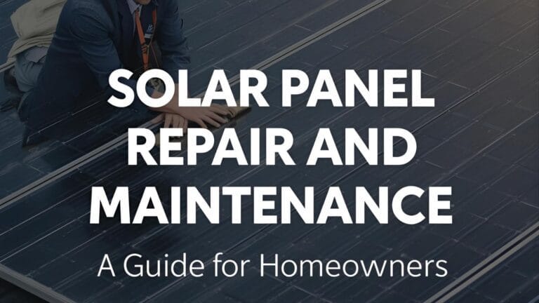 Solar Panel Repair and Maintenance: A Guide for Homeowners