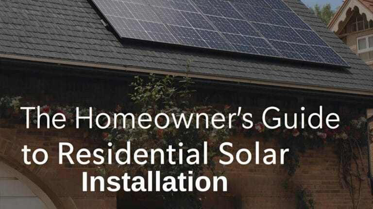 The Homeowner’s Guide to Residential Solar Installation: A Step-by-Step Walkthrough