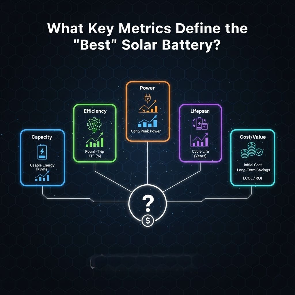What Key Metrics Define the "Best" Solar Battery?